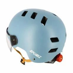Optimiz Casque Cycliste Urbain Avec Visière (3 Couleurs) -VTT Soldes Magasin casque a visiere tendance et lumineux optimiz