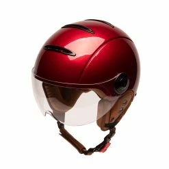 Casque Marko Helmets TANDEM Vintage -VTT Soldes Magasin casque marko helmets tandem chery urbain velo paris couleur rouge
