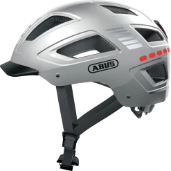 Casque Vélo Abus Hyban 2.0 LED (4 Couleurs) -VTT Soldes Magasin casque velo homme hyban2 0 abus led gris signal silver