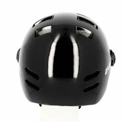 Casque Vélo Urbain à Visière (écran Fumé) 0380 Optimiz -VTT Soldes Magasin casque velo optimiz o380 noir brillant vu derriere