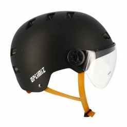 Optimiz Casque Cycliste Urbain Avec Visière (3 Couleurs) -VTT Soldes Magasin casque velo urbain homme visiere retractable optimiz