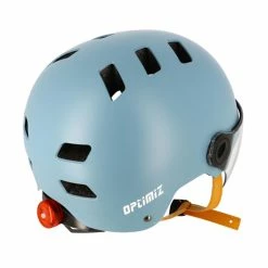 Optimiz Casque Cycliste Urbain Avec Visière (3 Couleurs) -VTT Soldes Magasin casque velo visiere femme pas cher optimiz
