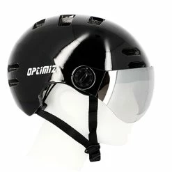 Casque Vélo Urbain à Visière (écran Fumé) 0380 Optimiz