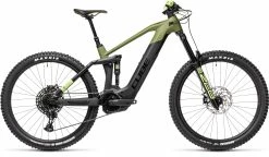 Velo VTT Electrique Cube Stereo 160 HPC 27.5 SL Bosch 625Wh Olive Noir 2021