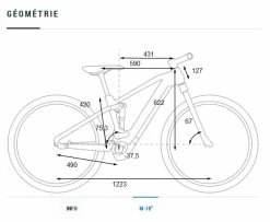 Velo VTT Electrique Cube Stereo 120 HPA Pro 29 Bosch 625Wh Bleu 2021 T.18 5 Velo VTT Electrique Cube Stereo 120 HPA Pro 29 Bosch 625Wh Bleu 2021 T.18 -VTT Soldes Magasin geometrie cube stereo 120 hybrid 29 1