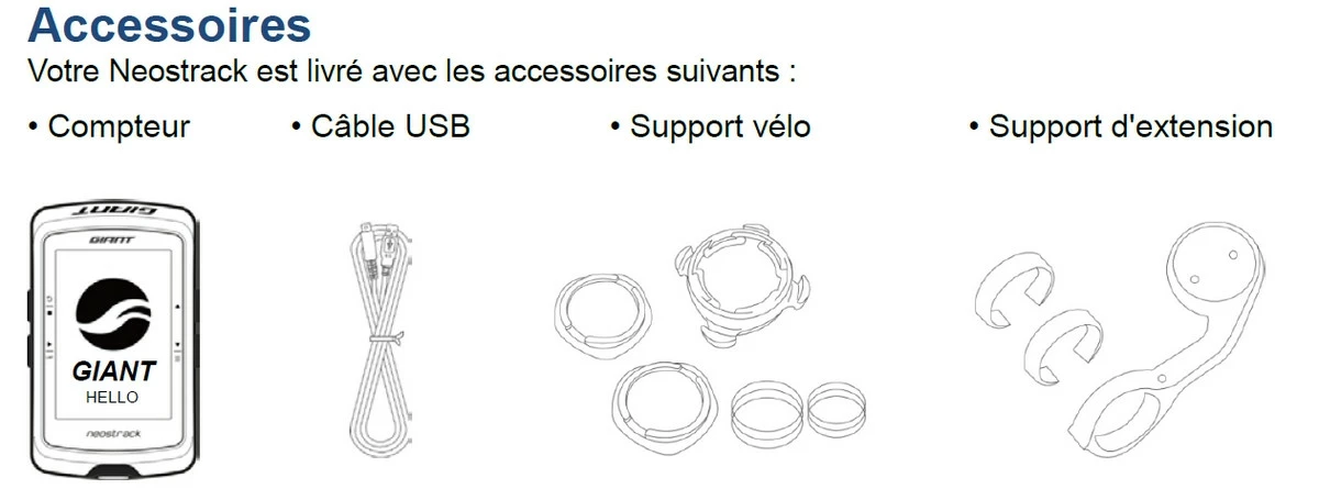 Compteur GPS Vélo De Route Et VTT Giant Neostrack 4 Compteur GPS Vélo De Route Et VTT Giant Neostrack – Image 2