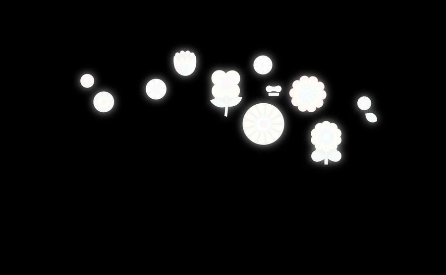 Rainette Autocollants Rétroréfléchissants Petites Fleurs 4 Rainette Autocollants Rétroréfléchissants Petites Fleurs – Image 3