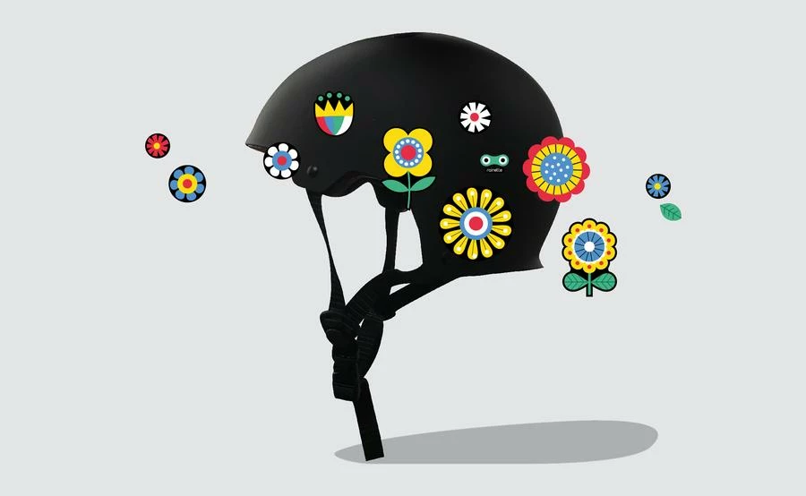 Rainette Autocollants Rétroréfléchissants Petites Fleurs 3 Rainette Autocollants Rétroréfléchissants Petites Fleurs – Image 2