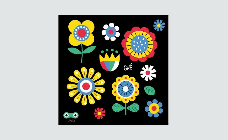 Rainette Autocollants Rétroréfléchissants Petites Fleurs 5 Rainette Autocollants Rétroréfléchissants Petites Fleurs – Image 4