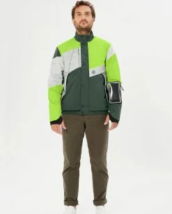 Blouson Design Réfléchissant Urban Circus Clasica -VTT Soldes Magasin urban circus clasica vert fluo kaki blouson impermeable boutons pression