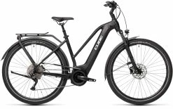 Velo VTC Electrique Cube Touring Hybrid Pro Trapèze XS Bosch 625Wh Noir Blanc 2021