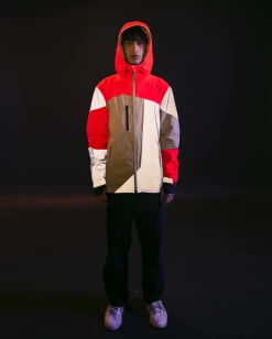 Veste Réversible Urban Circus RE POP -VTT Soldes Magasin veste tres voyante velo urban circus repop beige orange fluo