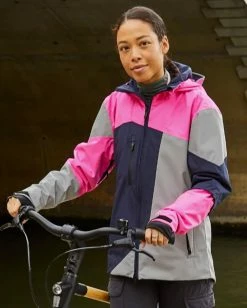 Veste Réversible Urban Circus RE POP -VTT Soldes Magasin veste velo reflechissante urban circus rose fluo