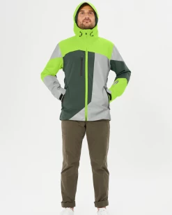 Veste Réversible Urban Circus RE POP -VTT Soldes Magasin veste velo urban circus re pop ver kaki fluo homme velo