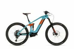 Velo VTT Electrique Cube Stereo 160 HPC 27.5 SL Bosch 625Wh Bleu Orange